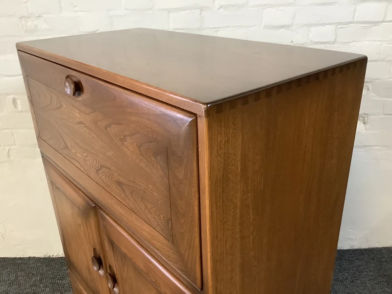 Ercol Windsor 469 Serving Cabinet/Bureau In Golden Dawn.