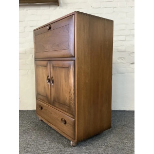 Ercol Windsor 469 Serving Cabinet/Bureau In Golden Dawn.
