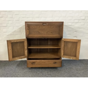Ercol Windsor 469 Serving Cabinet/Bureau In Golden Dawn.