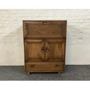 Ercol Windsor 469 Serving Cabinet/Bureau In Golden Dawn.