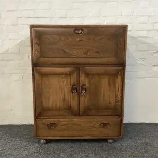 Ercol Windsor 469 Serving Cabinet/Bureau In Golden Dawn.