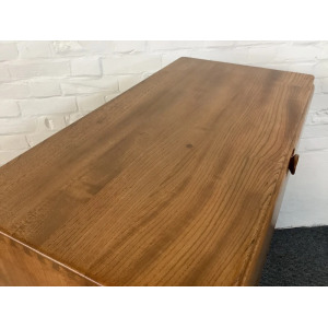 Ercol Windsor 469 Serving Cabinet/Bureau In Natural Elm.