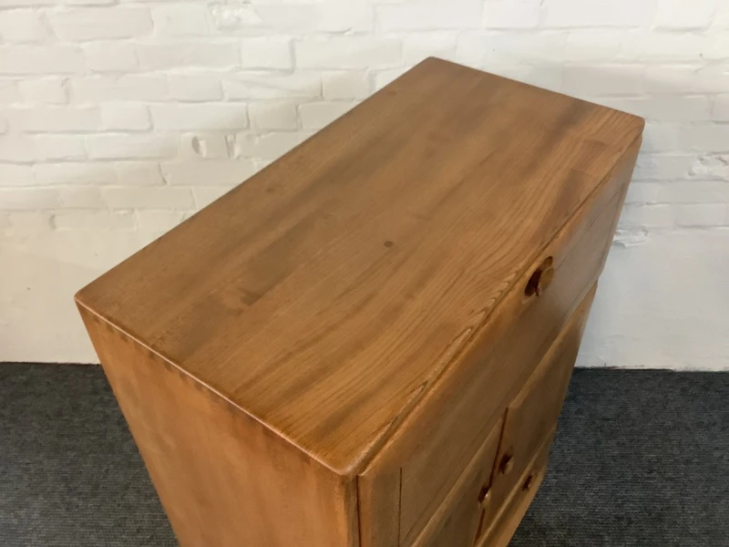 Ercol Windsor 469 Serving Cabinet/Bureau In Natural Elm.