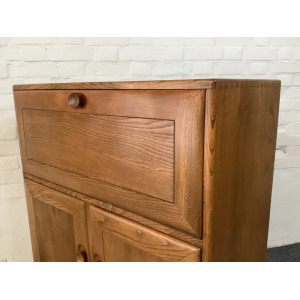 Ercol Windsor 469 Serving Cabinet/Bureau In Natural Elm.