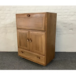 Ercol Windsor 469 Serving Cabinet/Bureau In Natural Elm.