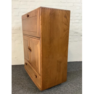 Ercol Windsor 469 Serving Cabinet/Bureau In Natural Elm.
