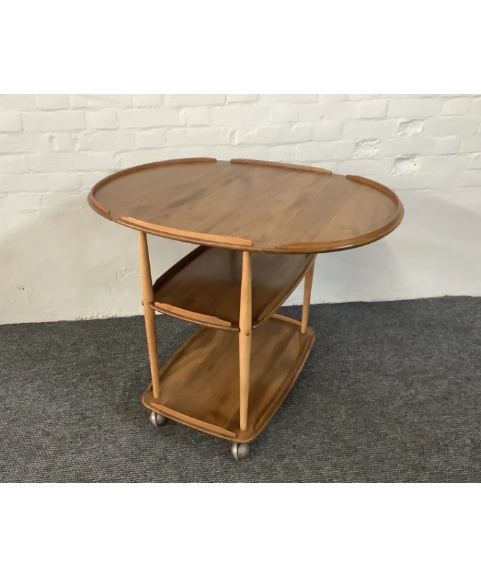 Ercol Windsor 505 Drop Leaf Serving Table On Castors.