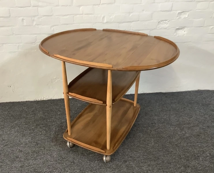 Ercol Windsor 505 Drop Leaf Serving Table On Castors.