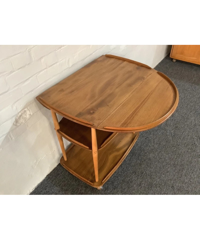 Ercol Windsor 505 Drop Leaf Serving Table On Castors.