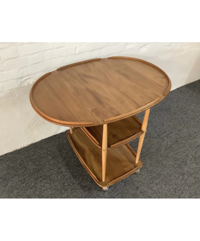 Ercol Windsor 505 Drop Leaf Serving Table On Castors.