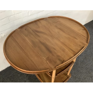 Ercol Windsor 505 Drop Leaf Serving Table On Castors.