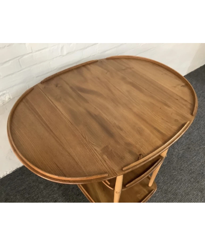 Ercol Windsor 505 Drop Leaf Serving Table On Castors.