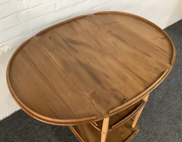 Ercol Windsor 505 Drop Leaf Serving Table On Castors.