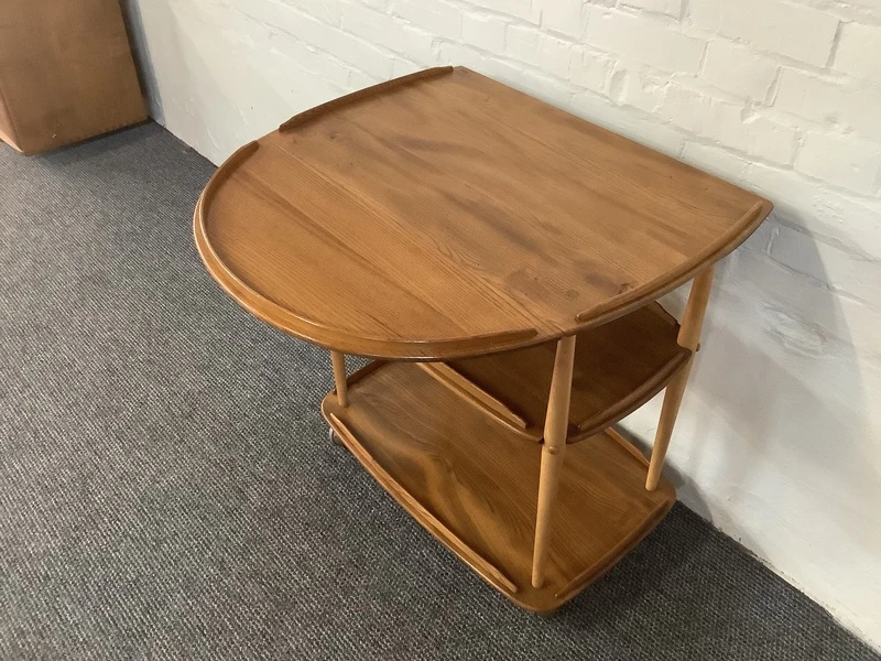Ercol Windsor 505 Drop Leaf Serving Table On Castors.