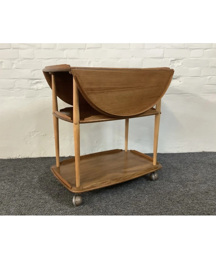 Ercol Windsor 505 Drop Leaf Serving Table On Castors.