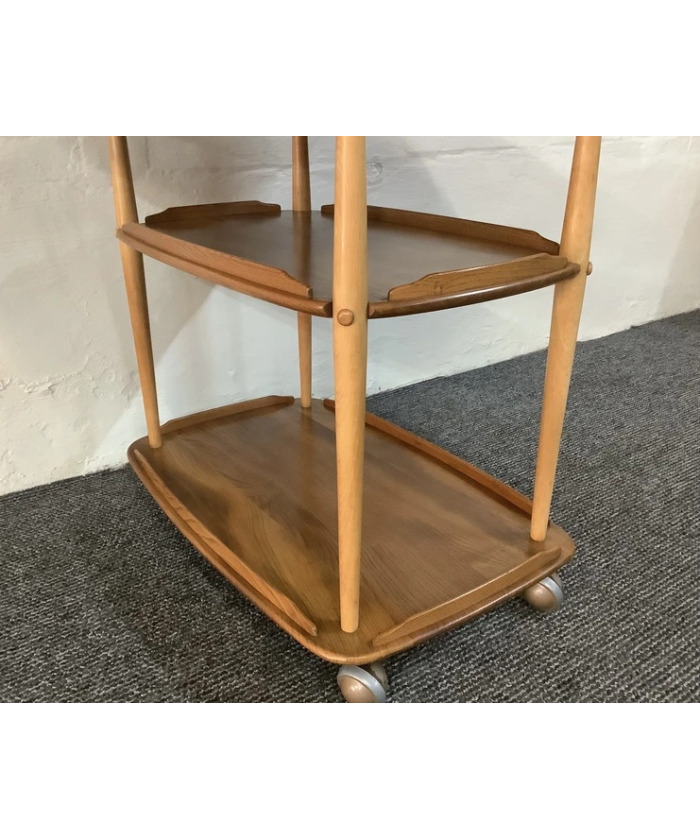 Ercol Windsor 505 Drop Leaf Serving Table On Castors.