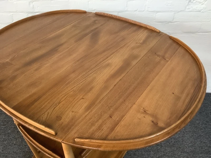 Ercol Windsor 505 Drop Leaf Serving Table On Castors.