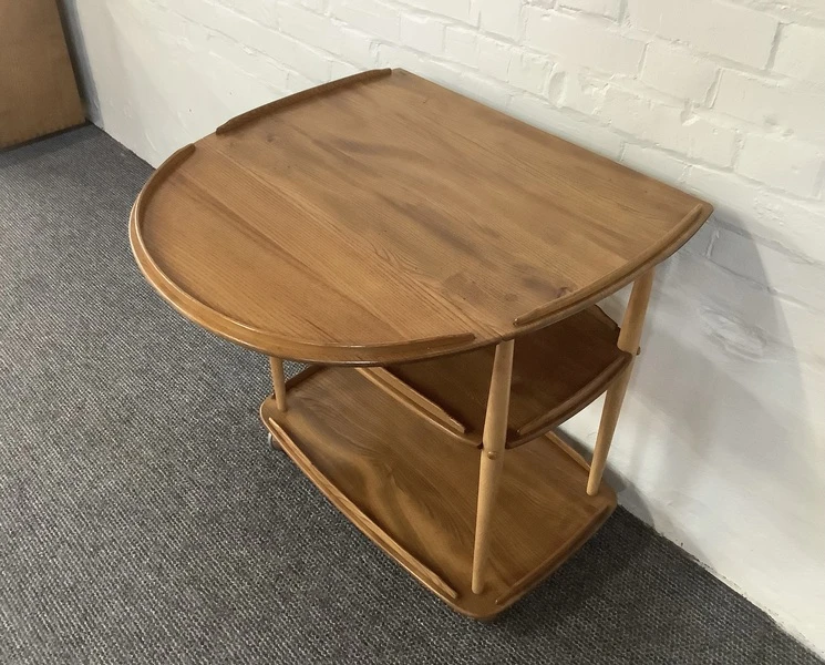 Ercol Windsor 505 Drop Leaf Serving Table On Castors.