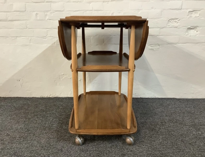 Ercol Windsor 505 Drop Leaf Serving Table On Castors.