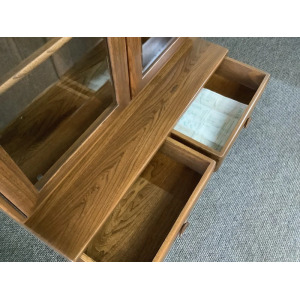 Ercol Windsor Display Cabinet On Castors.