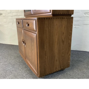 Ercol Windsor Display Cabinet On Castors.