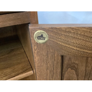 Ercol Windsor Display Cabinet On Castors.