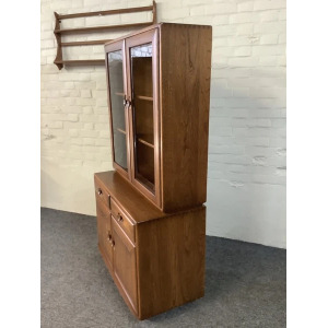 Ercol Windsor Display Cabinet On Castors.