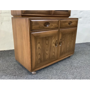 Ercol Windsor Display Cabinet On Castors.