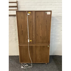 Ercol Windsor Display Cabinet On Castors.