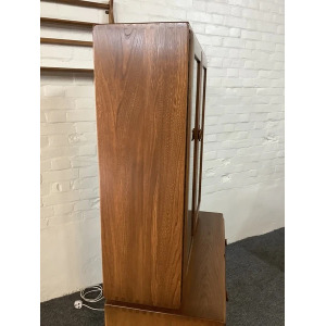 Ercol Windsor Display Cabinet On Castors.