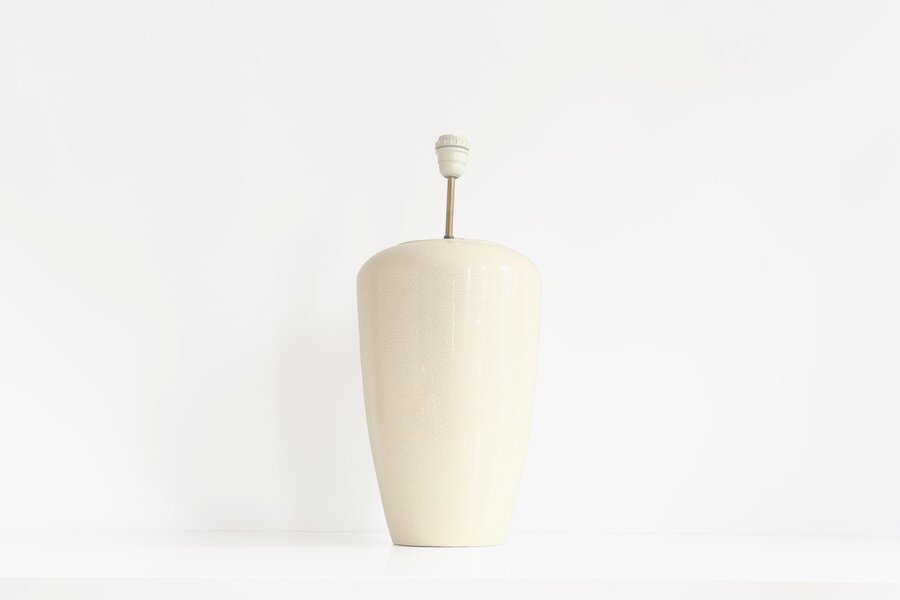 Faiencerie De Charolles Ceramic Table Lamp, 20th Century