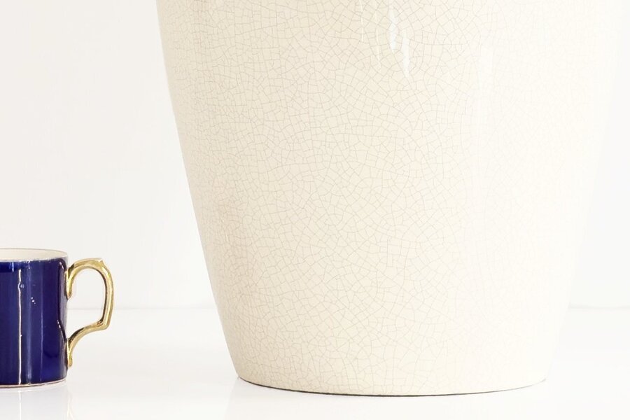 Faiencerie De Charolles Ceramic Table Lamp, 20th Century