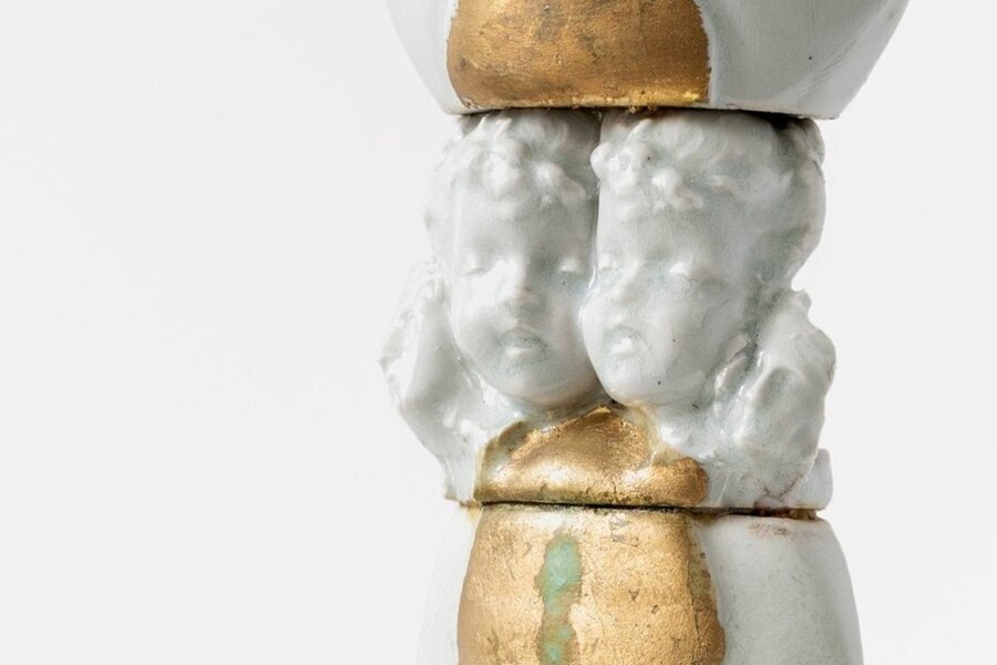 François Gueneau – Porcelain Silhouette Sculpture