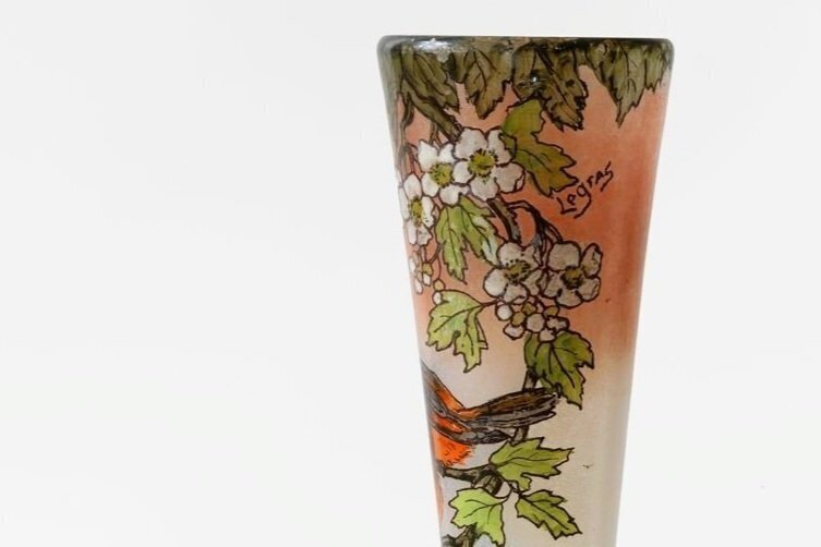 François Théodore Legras Art Nouveau Vase