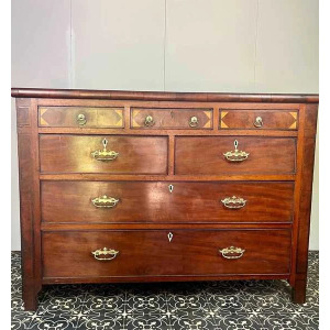 Georgian Mahogany Chest Of Drawers, Bedroom Furniture, Elegant Sideboard, 18th Century Cabinet, Dressing Room, Period Design, Interior Decor
