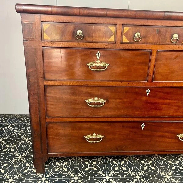 Georgian Mahogany Chest Of Drawers, Bedroom Furniture, Elegant Sideboard, 18th Century Cabinet, Dressing Room, Period Design, Interior Decor