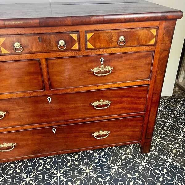 Georgian Mahogany Chest Of Drawers, Bedroom Furniture, Elegant Sideboard, 18th Century Cabinet, Dressing Room, Period Design, Interior Decor