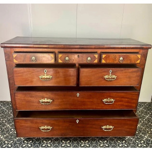 Georgian Mahogany Chest Of Drawers, Bedroom Furniture, Elegant Sideboard, 18th Century Cabinet, Dressing Room, Period Design, Interior Decor