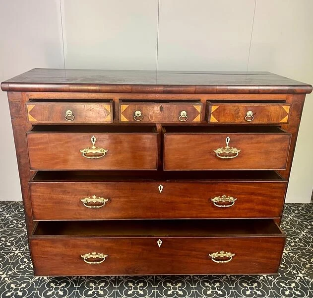 Georgian Mahogany Chest Of Drawers, Bedroom Furniture, Elegant Sideboard, 18th Century Cabinet, Dressing Room, Period Design, Interior Decor