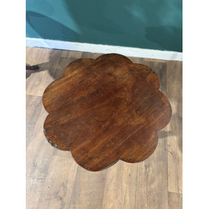 Georgian Mahogany Petal Top Pedestal Tripod Table