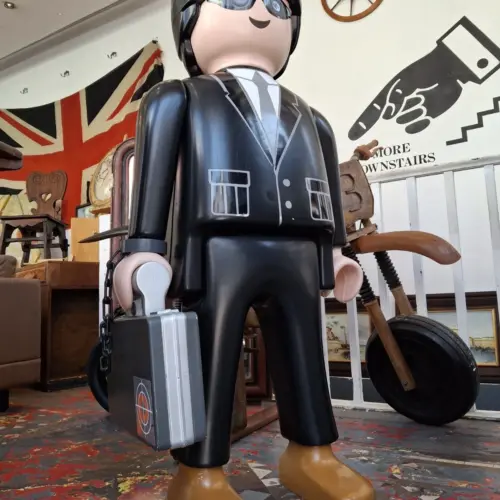 Giant Playmobil Secret Agent Toy Shop Display Figure. Vintage/Collectible/Retro