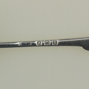 Fine antique George V English solid silver novelty Sporting Golfing Spoon C.1920