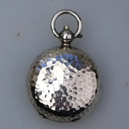 A scarce antique novelty golf ball English solid silver Sovereign Case C.1914 - Image 5
