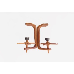 Guillerme, Chambron And Danikowski 20th Century Chandelier In Oak And Opaline