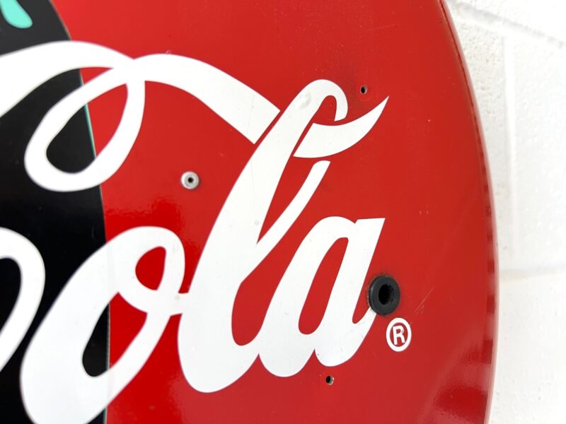 Homemade Coca Cola Button Sign