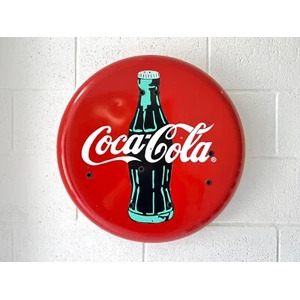 Homemade Coca Cola Button Sign