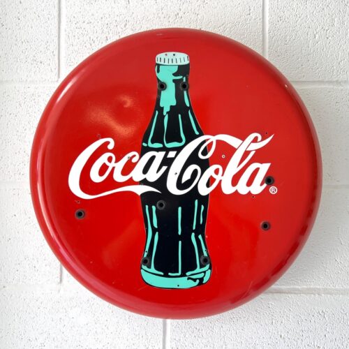 Homemade Coca Cola Button Sign