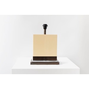 Jean Claude Mahey – Cream Resin Table Lamp 1970s