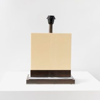 Jean Claude Mahey – Cream Resin Table Lamp 1970s