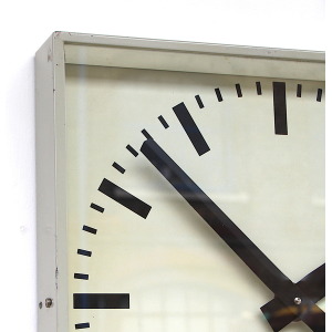 Large 44cm 1970s Czech Office/Commercial Industrial Wall Clock. Fully Guaranteed